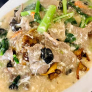 Beef Kway Teow with Egg Sauce 牛肉滑蛋粿条