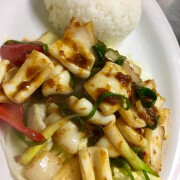 Sambal Squid Rice 叁巴鱿鱼饭