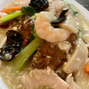 Seafood Bee Hoon Egg Sauce 海鲜滑蛋米粉