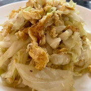 Cabbage with Eggs 甜包菜炒蛋